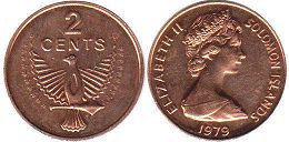 coin Solomon Islands 2 cents 1979
