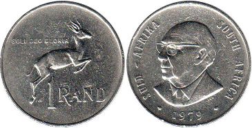coin South Africa 1 rand 1979