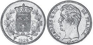 piece France 2 francs 1828