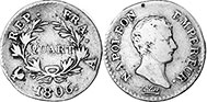 coin France 1/4 franc 1806