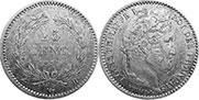 moneda Francia 25 céntimos 1845