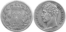 piece France 1/2 franc 1829