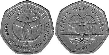 coin Papua New Guinea 50 toea 1998