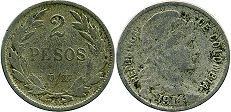 coin Colombia 2 pesos 1914