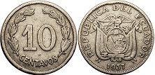 coin Ecuador 10 centavos 1937