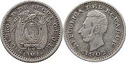 coin Ecuador 1/2 decimo 1902
