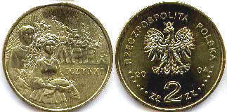 Polska 2 zlote 2004