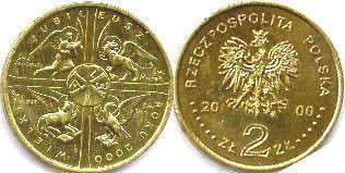 Polska 2 zlote 2000