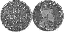 pièce de monnaieTerre-Neuve 10 cents 1903