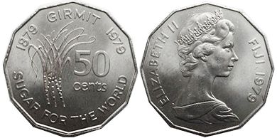 coin Fiji 50 cents 1979