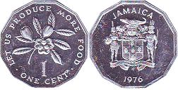 coin Jamaica 1 cent 1976