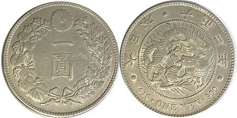 moneda Japón 1 yen 1914