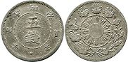 japanese old coin 5 sen 1871