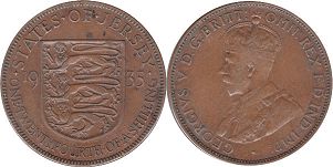 coin Jersey 1/24 of shilling 1935