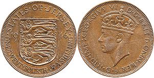coin Jersey 1/24 shilling 1946