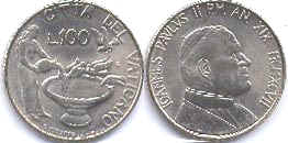 Vatican 100 lire 1997