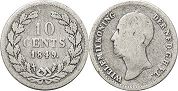monnaie Pays-Bas 10 cents 1848