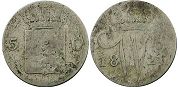 monnaie Pays-Bas 5 cents 1826