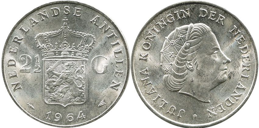 10 NETHERLANDS ANTILLES BU Coins 1 CENT 1963 KM1 Brz Cats.@$2.50 to $4.50 PpdUS 