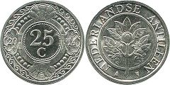 coin Netherlands Antilles 25 cents 2014