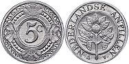 coin Netherlands Antilles 5 cents 2014