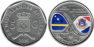 coin Netherlands Antilles 5 gulden 2020