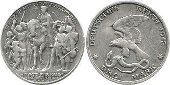 coin German Empire 2 mark 1913