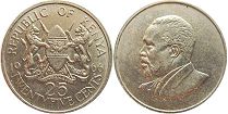 coin Kenya 25 cents 1966