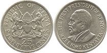 coin Kenya 25 cents 1969