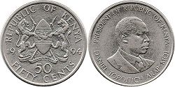 coin Kenya 50 cents 1994