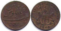 Madras Presidency 5 cash 1803