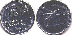 San Marino 50 lire 1980
