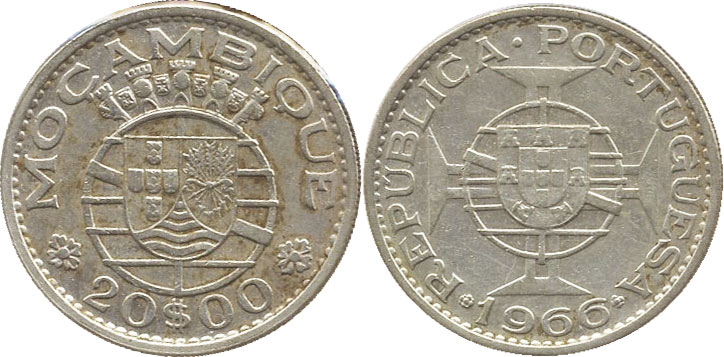 1+5+10+20+50 Cents+1+2+5+10 Meticais 2006 M-1 UNC Mozambique Set 9 Coins 