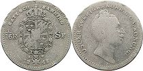 coin Sweden 1/16 riksdaler 1848
