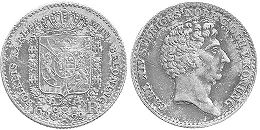 coin Sweden 1/6 riksdaler 1829