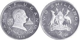 coin Uganda 2 shillings 1969