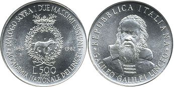 moneta Italy 500 lire 1983