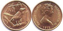 Cayman Islands 1 cent 1972