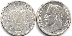 France 1 franc 1866