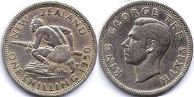 New Zealand 1 shilling&nbsp;1950