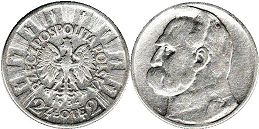 coin Poland 2 zlote 1934