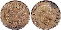 coin Sarawak 1/2 cent 1933