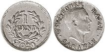 syiling Sarawak 1 cent 1920