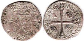 coin Bearn douzain (1/12 ecu) 1592