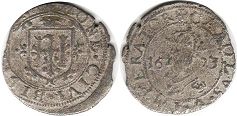 coin Besancon carolus (1/2 groschen) 1623
