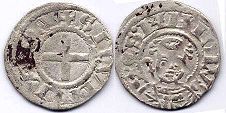 coin Souvigny denier no date (XII century)
