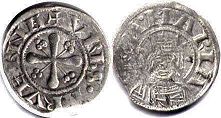 coin Clermont denier no date (13 century)