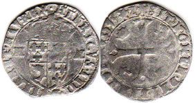 coin Dauphine douzain (12 denier) 1595