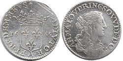coin Dombes 1/12 ecu 1655
