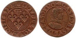 coin Dombes 2 denier 1635